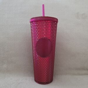 🩷NWT Starbucks Studded Cold Cup Venti Tumbler 24 oz, Mexico Berry Bling 2020